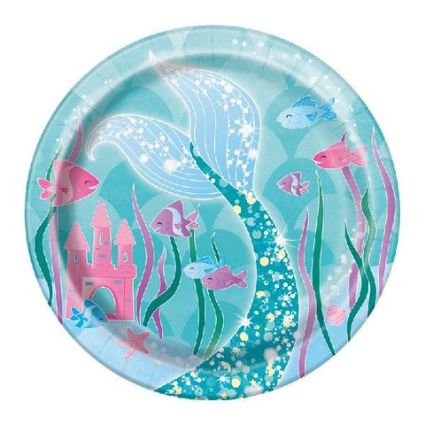 Mermaid Paper Plates 7inch