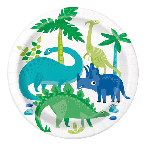 Dinosaur Paper Plates 7inch