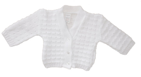 White Knitted Cardigan