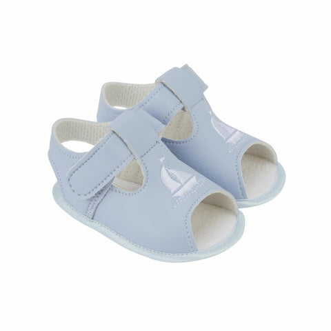 Sky Blue Boat Soft Soled Sandal