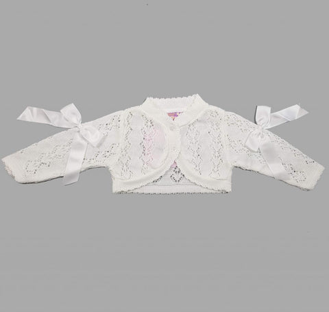 White Bolero with Bows