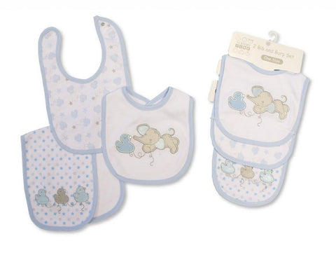 Bib & Burp Cloth Set