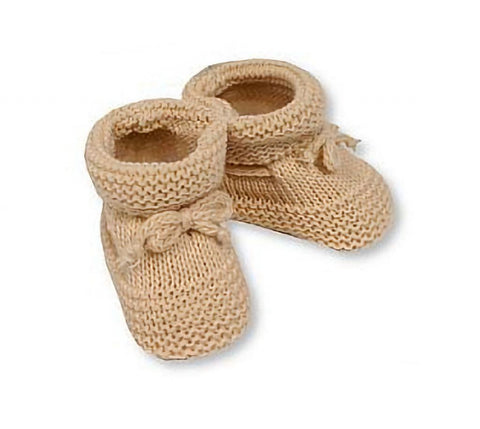 Taupe Knitted Booties