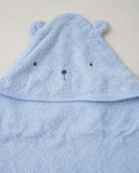 Blue Teddy Bear Hooded Towel