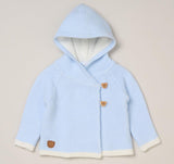 Blue Teddy Hooded Cardigan