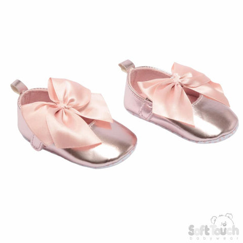 Pink Patent Bow Shoe