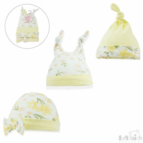 Lemon Flower Hats 3 Pack