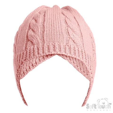 Pink Cable Hat