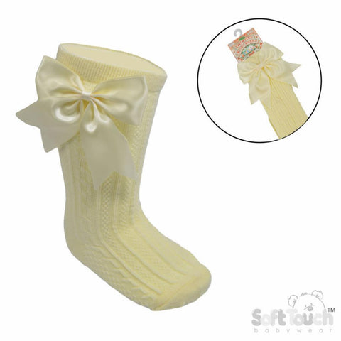 Elegance Lemon Bow Socks