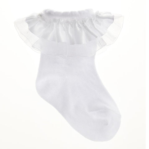 White Frilly Socks