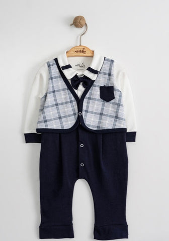 Mock Waistcoat Romper