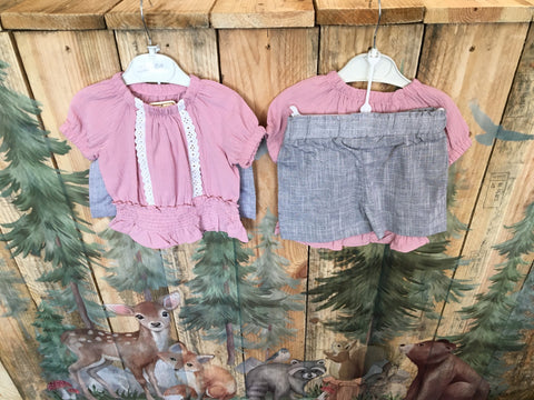 Blouse & Shorts Set