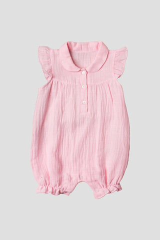 Pink Muslin Romper