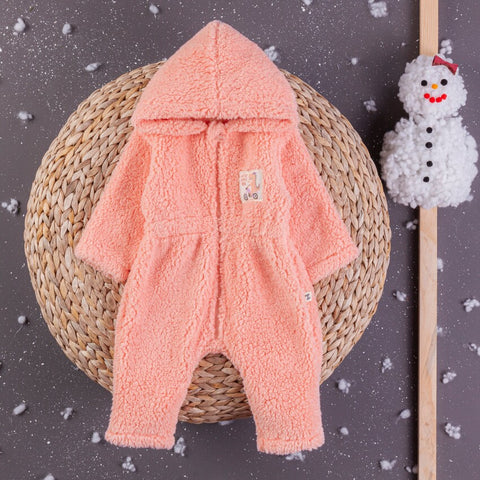 Pink Fleece Romper