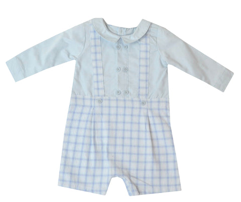 Check Romper with Braces by Rockabye-Baby