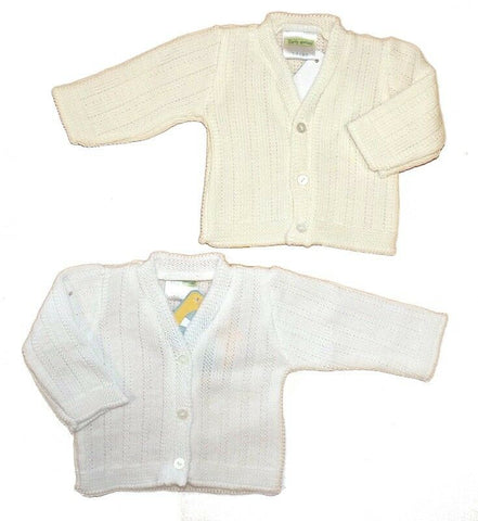 White & Ivory Knitted Cardigan