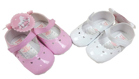 Pink & White Heart Shoes by Rockabye-Baby