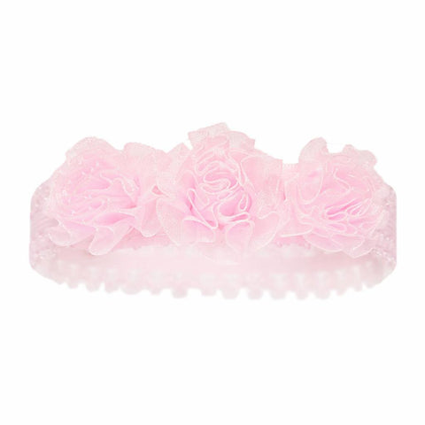 Pink Lace Flower Headband